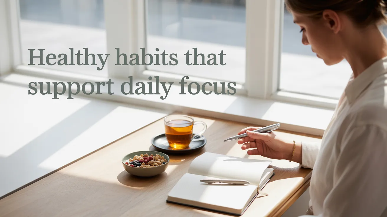 Healthy Habits That Support Daily Focus