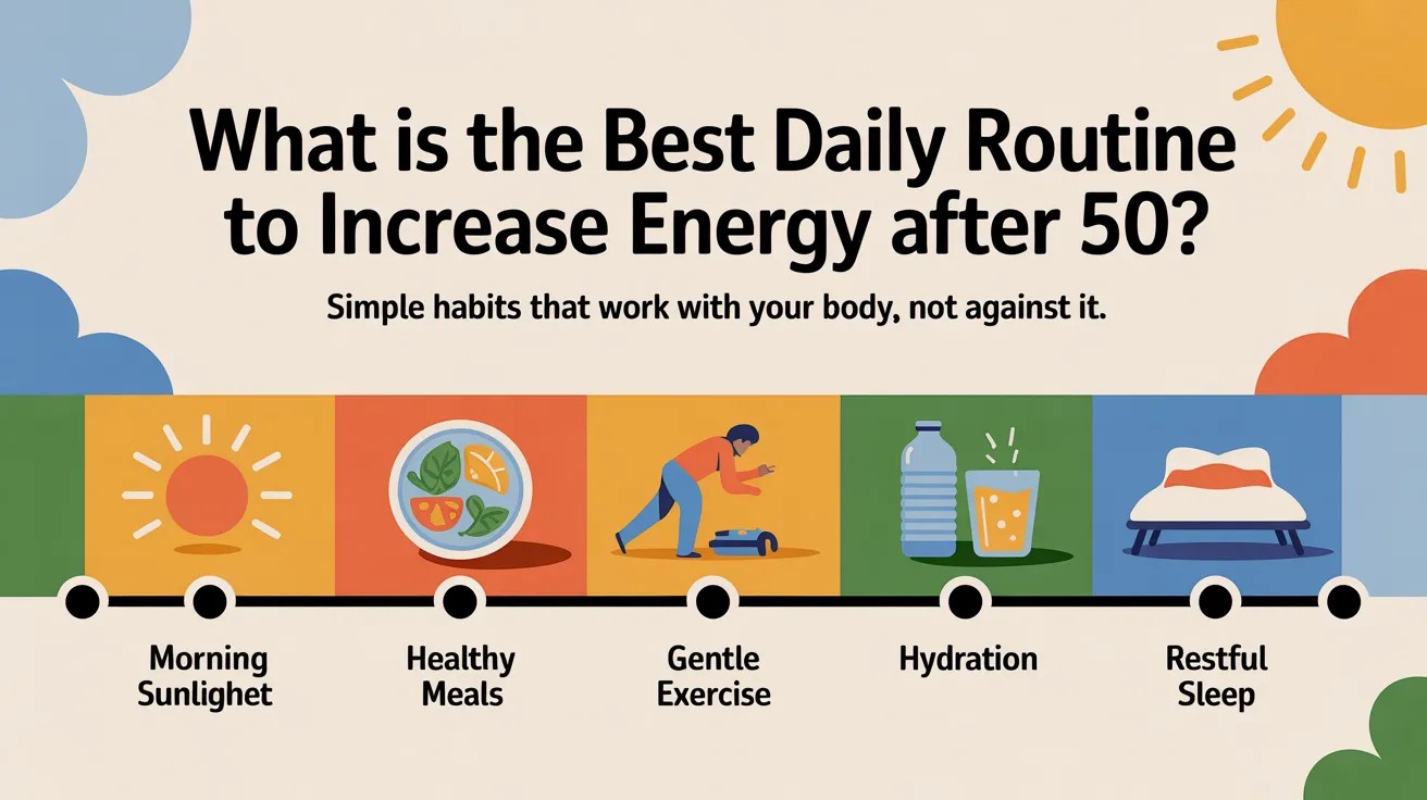 What is the best daily routine to increase energy after 50?
