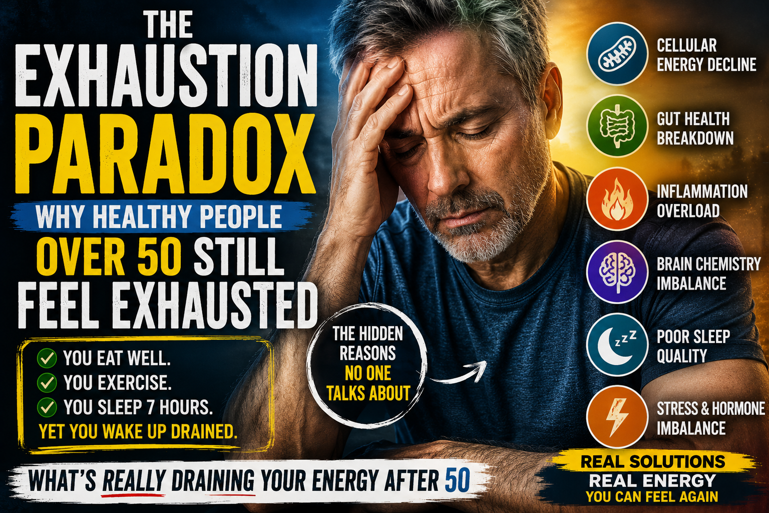 The exhaustion paradox after 50